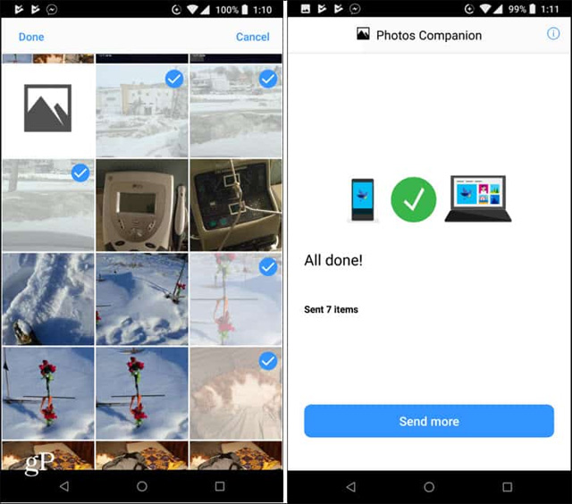 How to transfer photos and videos from your phone to Windows 10 computer with Photos Companion Picture 6