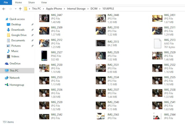 How to transfer photos from iPhone, iPad to Windows 10 computer? Picture 10