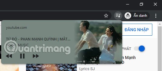 How to transfer songs on Youtube without having to go directly to the tab on Chrome Picture 4