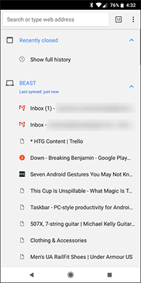 How to transfer web pages from Chrome PC to your phone Picture 4