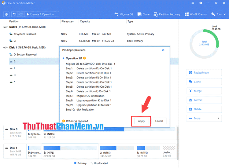 How to transfer Windows operating system to a new hard drive (from HDD to SSD) Picture 6