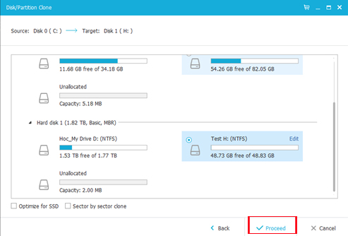 How to transfer Windows to a new hard drive using EaseUS Todo Backup Picture 7