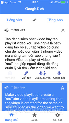 How to translate Vietnamese via images on Google Translate Picture 7
