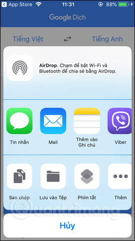 How to translate Vietnamese via images on Google Translate Picture 9