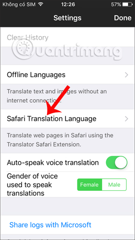 How to translate web pages on Safari browser with Microsoft Translator Picture 8