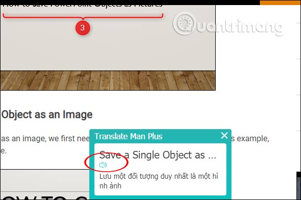 How to translate words in photos on Chrome using Translate Man Plus Picture 12