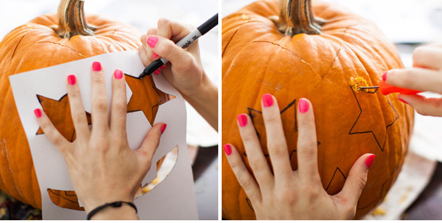 How to trim super simple pumpkins to decorate for Halloween night Picture 10