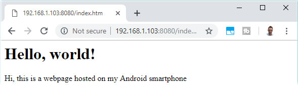 How to turn an Android device into a web server Picture 4