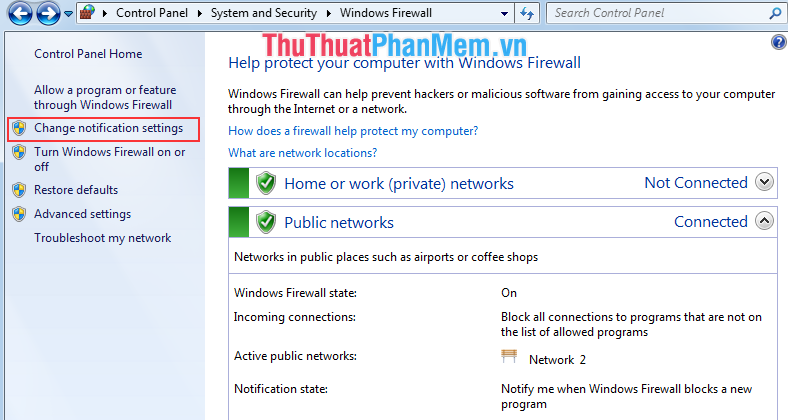 How to turn firewall (Firewall) on Win 7 Picture 5