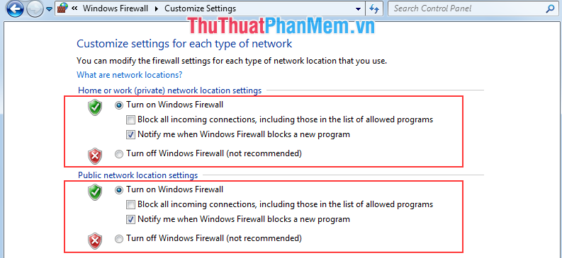 How to turn firewall (Firewall) on Win 7 Picture 6