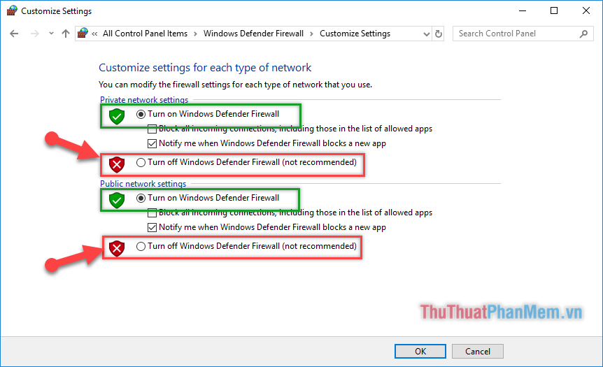 How to turn firewall on and off in Windows 10 Picture 5