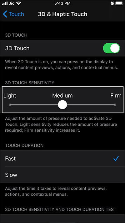 How to turn off 3D Touch on iOS 13 Picture 6