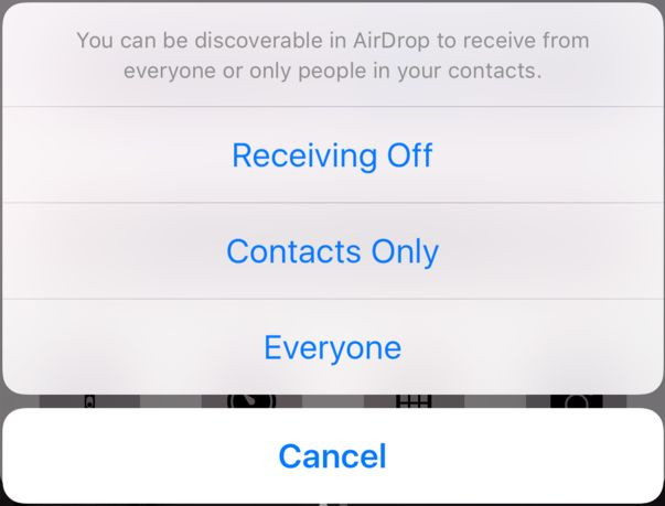 How to turn off AirDrop on iPhone, iPad Picture 3