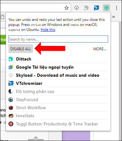 How to turn off all utilities on Chrome with just one click Picture 10