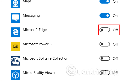 How to turn off applications that run in the background on Windows 10 Picture 4
