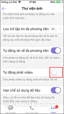 How to turn off auto-play videos on Viber Picture 4