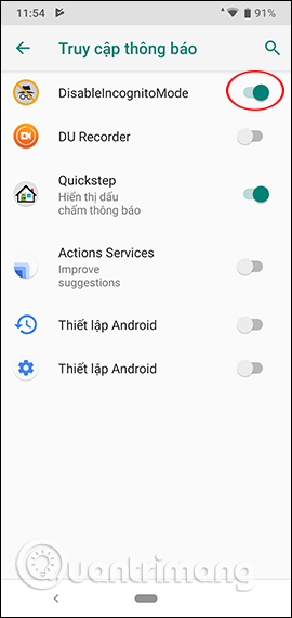 How to turn off Chrome incognito mode on Android Picture 4