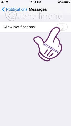 How to turn off displaying message preview content on iPhone Picture 6