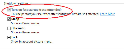 How to turn off Fast Startup on Windows 10 and Windows 8.1 / 8 Picture 13