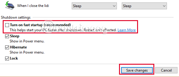 How to turn off Fast Startup on Windows 10 and Windows 8.1 / 8 Picture 6