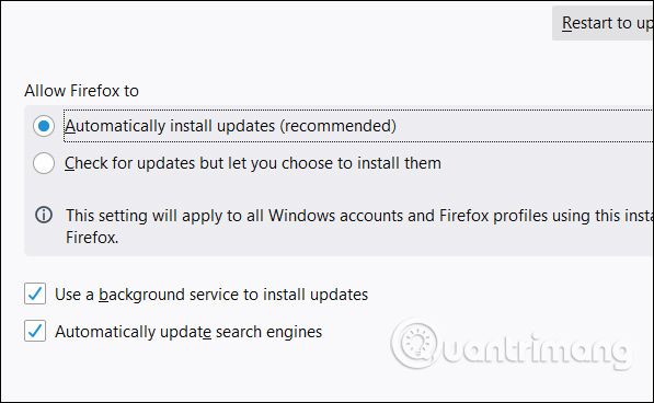 Изображение 3: Как отключить обновления Firefox автоматически