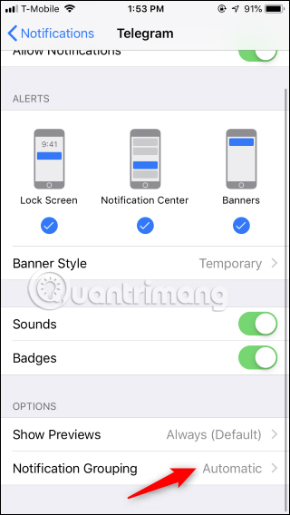 How to turn off group notifications by app on iPhone or iPad Picture 3