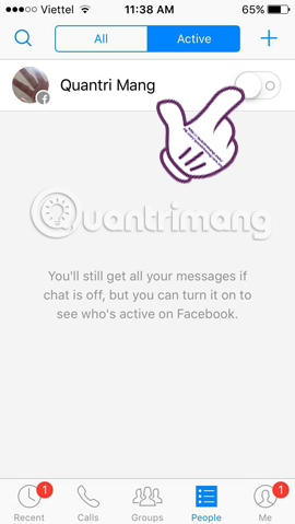 How to turn off / hide Facebook nick even when online Picture 5