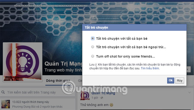 How to turn off / hide Facebook nick even when online Picture 8