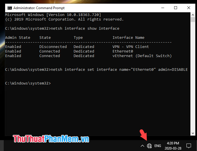 How to turn off LAN with CMD command Picture 7