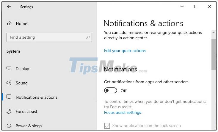 How to turn off notifications on Windows 10 Picture 7