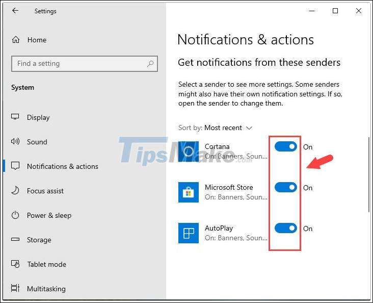 How to turn off notifications on Windows 10 Picture 8