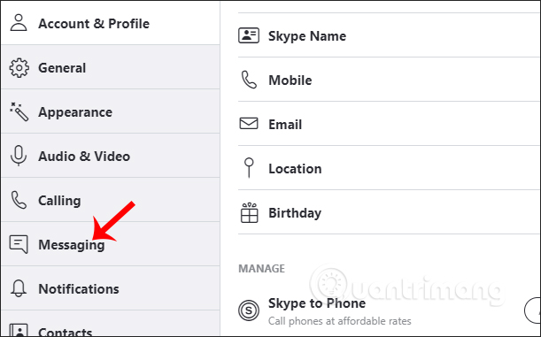 skype not showing notifications