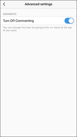 How to turn off post comments on Instagram Picture 2