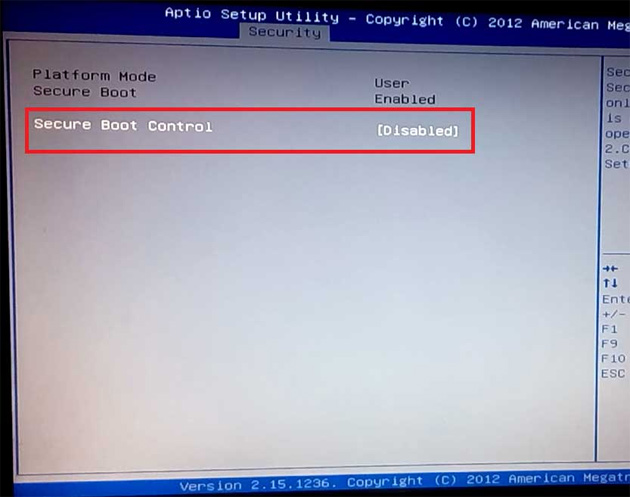 How To Turn Off Secure Boot Mode And Open Boot Legacy Mode 8057