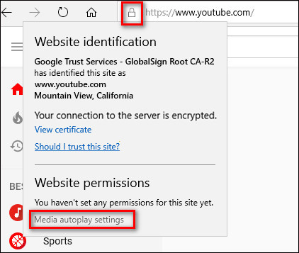 How to turn off self-running videos on Microsoft Edge Picture 4