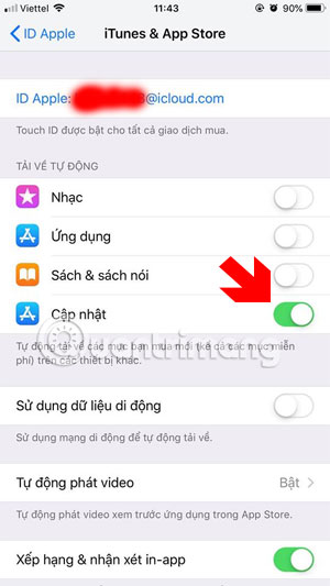 How to turn off the auto update feature on iPhone Picture 3
