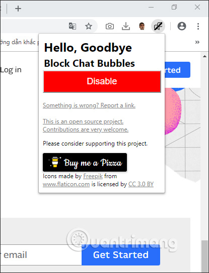 How to turn off the chat frame automatically appears on the website Picture 4