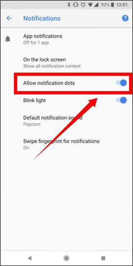 How to turn off the notification dot on Android Picture 6