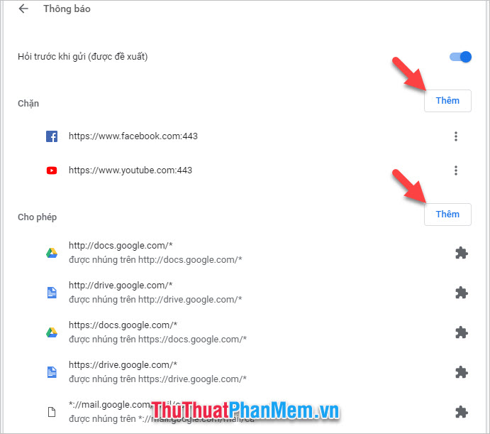 How to turn off the notification feature on Chrome when browsing the web Picture 6