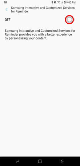 How to turn off the notification prompt on Bixby Galaxy S8 Picture 5