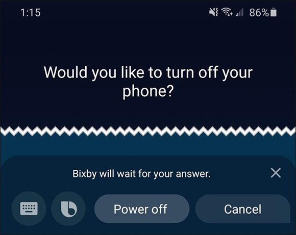 How to turn off the power, restart Samsung Galaxy S20 Picture 6