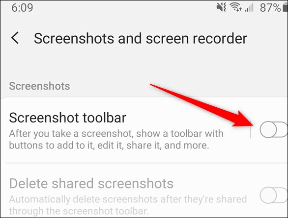 How to turn off the Samsung Galaxy S20 screen capture toolbar Picture 4