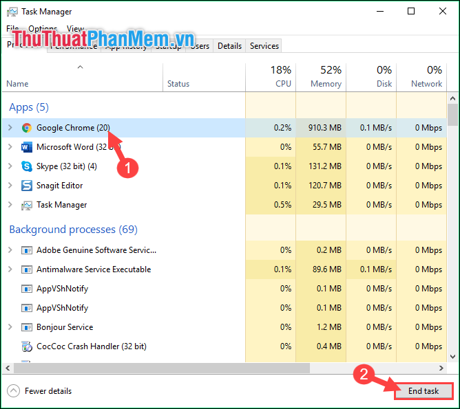 How to turn off the software, the application is hanging on the computer Picture 5