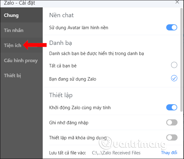 How to turn off the suggestion of writing a message on Zalo Picture 3