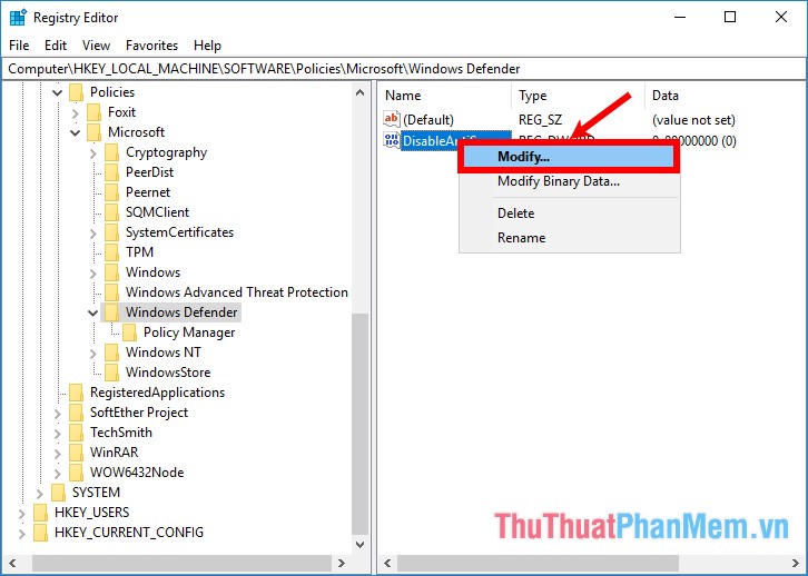 How to turn off, turn on Windows Defender in Windows 10 Picture 11