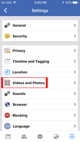 How to turn off video audio on Facebook News Feed Picture 4
