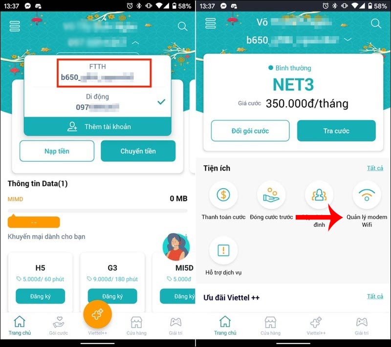 How to turn off WiFi network Viettel, FPT remotely Picture 2