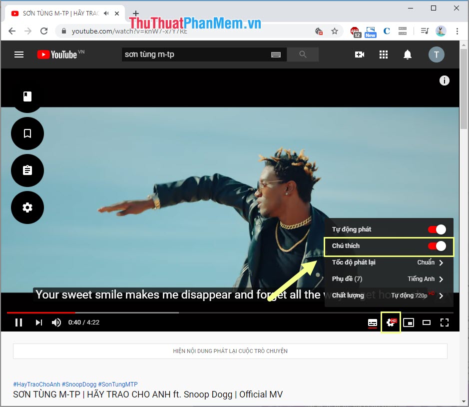 How to turn on 2 languages ​​subtitles on YouTube - Turn on 2 subtitles at the same time Picture 3