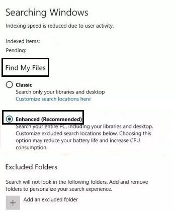 How to turn on advanced search mode in Windows 10 Picture 3