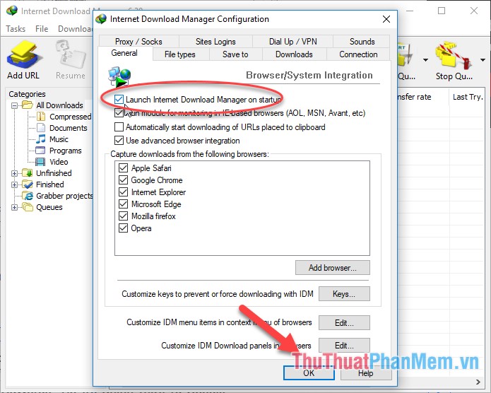 How to turn on and off IDM starts with Windows 10 Picture 5